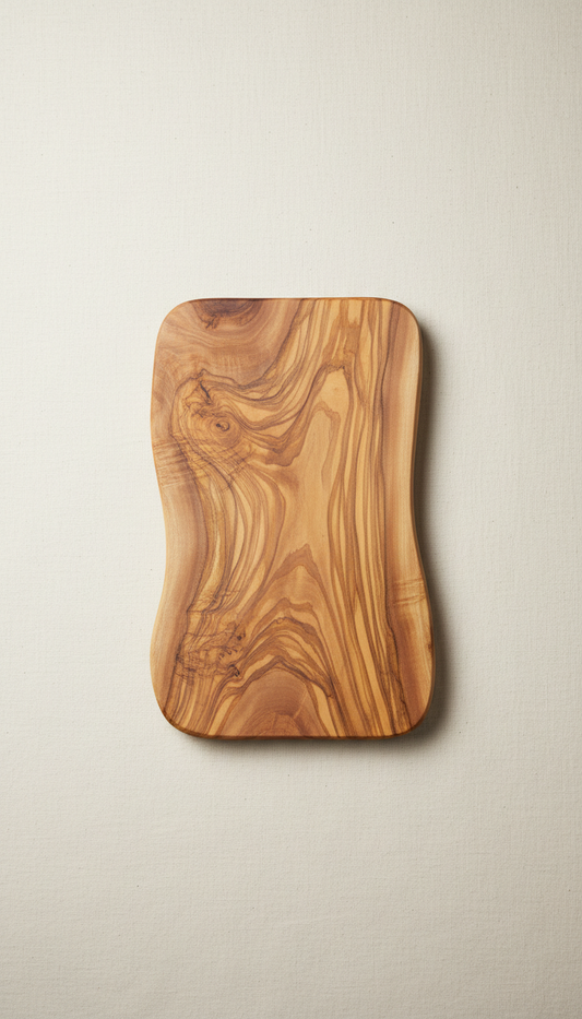 Olive Wood Serving Board with Live Edge